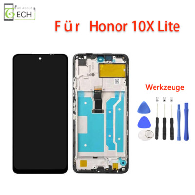 Für Huawei honor 10X Lite LCD Display mit Rahmen Touchscreen Bildschirm