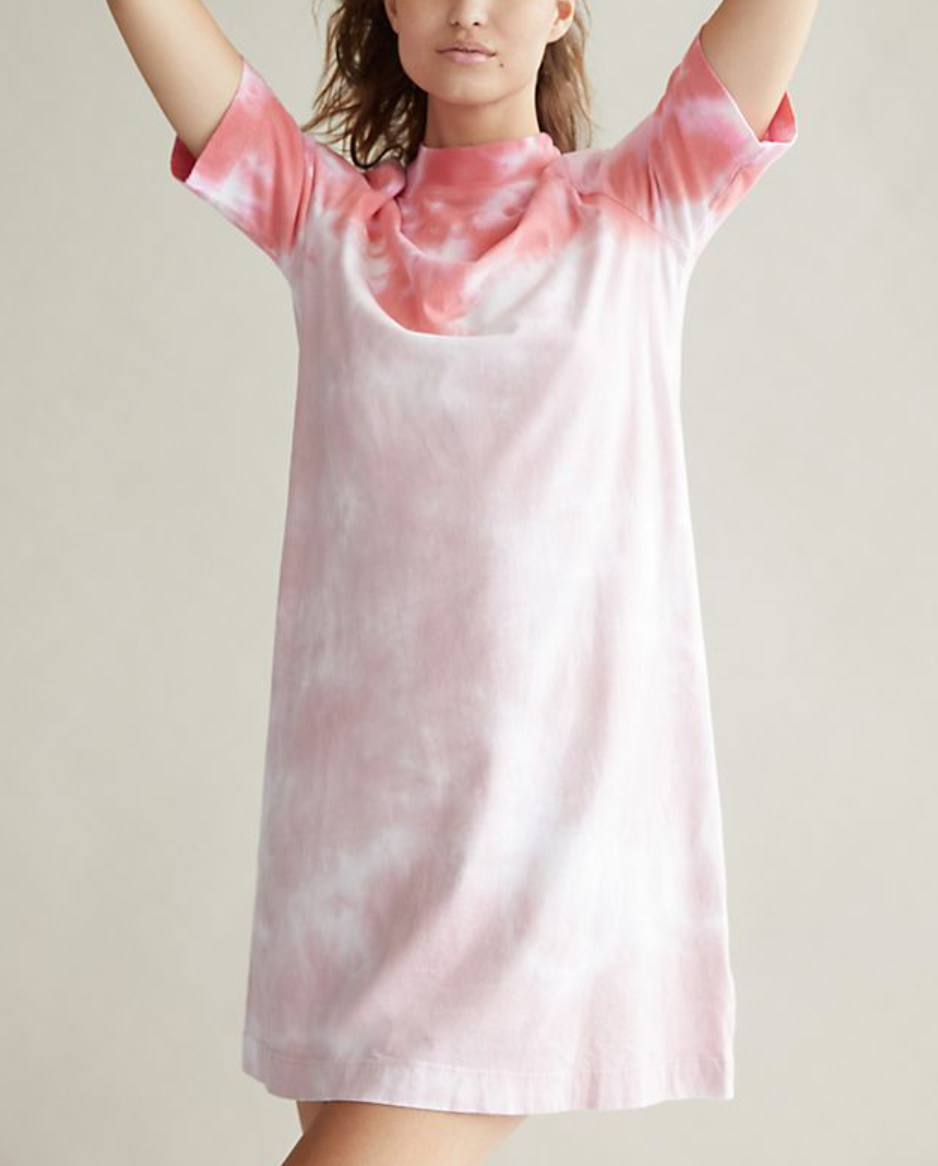 light pink tie dye dress Pink/Orange Tie-Dye Print Maxi Dress Kirsty's Kloset