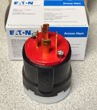 NEW Arrow Hart Eaton AHCL1620P Red Locking Ultra Grip Plug 20A 480V L16-20P