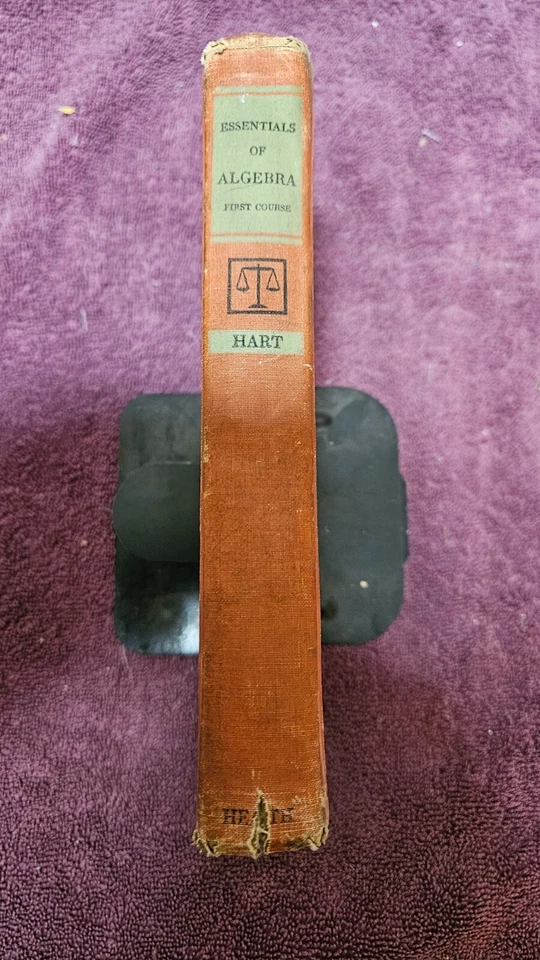 ‡ ✅ Essentials of Algebra by Hart • VTG 1947 HC 1st Ed - Image 3 of 4