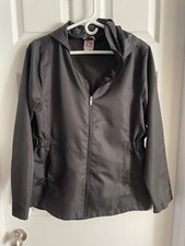 Avalanche Outdoor Black Hooded Full Zip Jacket Womens Size Large