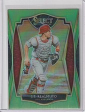 2021 Select JT Realmuto Premier Level Neon Green Prizm #d 12/99 Phillies