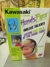 Brand New Sealed Box Kawasaki Hands Free Hi-Tech Style Walkie Talkies Headsets