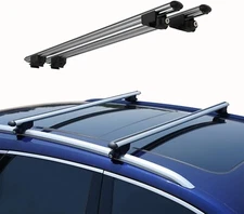 Roof Racks Cross Bars silver Aluminum For Jeep Cherokee 2002-2014