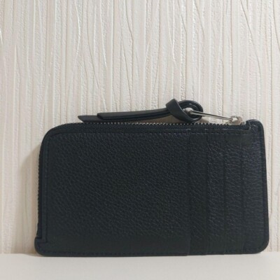 LOEWE Anagram Leather Coin Purse Black/6BD2051 | eBay