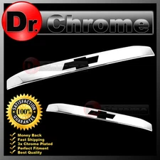15-16 Chevy Suburban Triple Chrome Upper Trunk Liftgate Tailgate Handle Cover 17