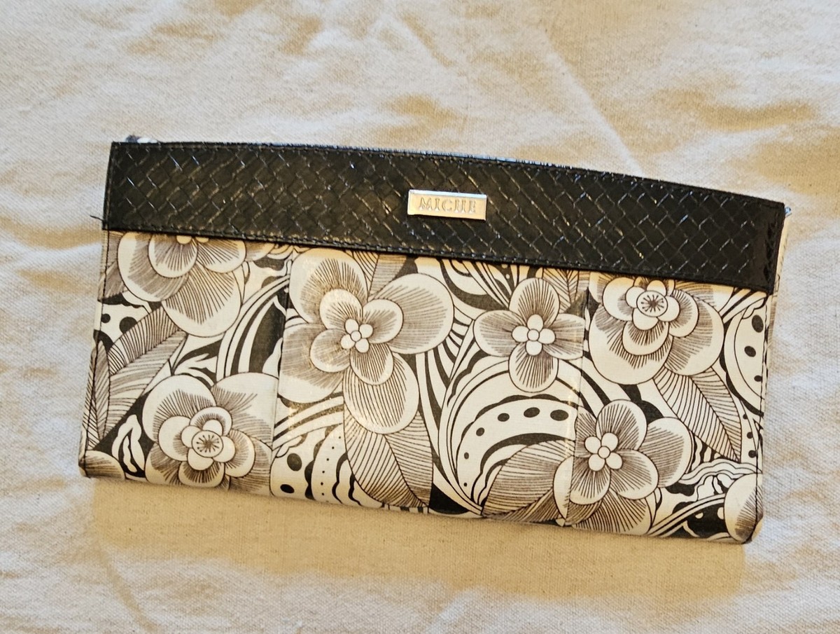 Miche Bag Handbag Leila Classic Brown Floral Coated Purse SHELL