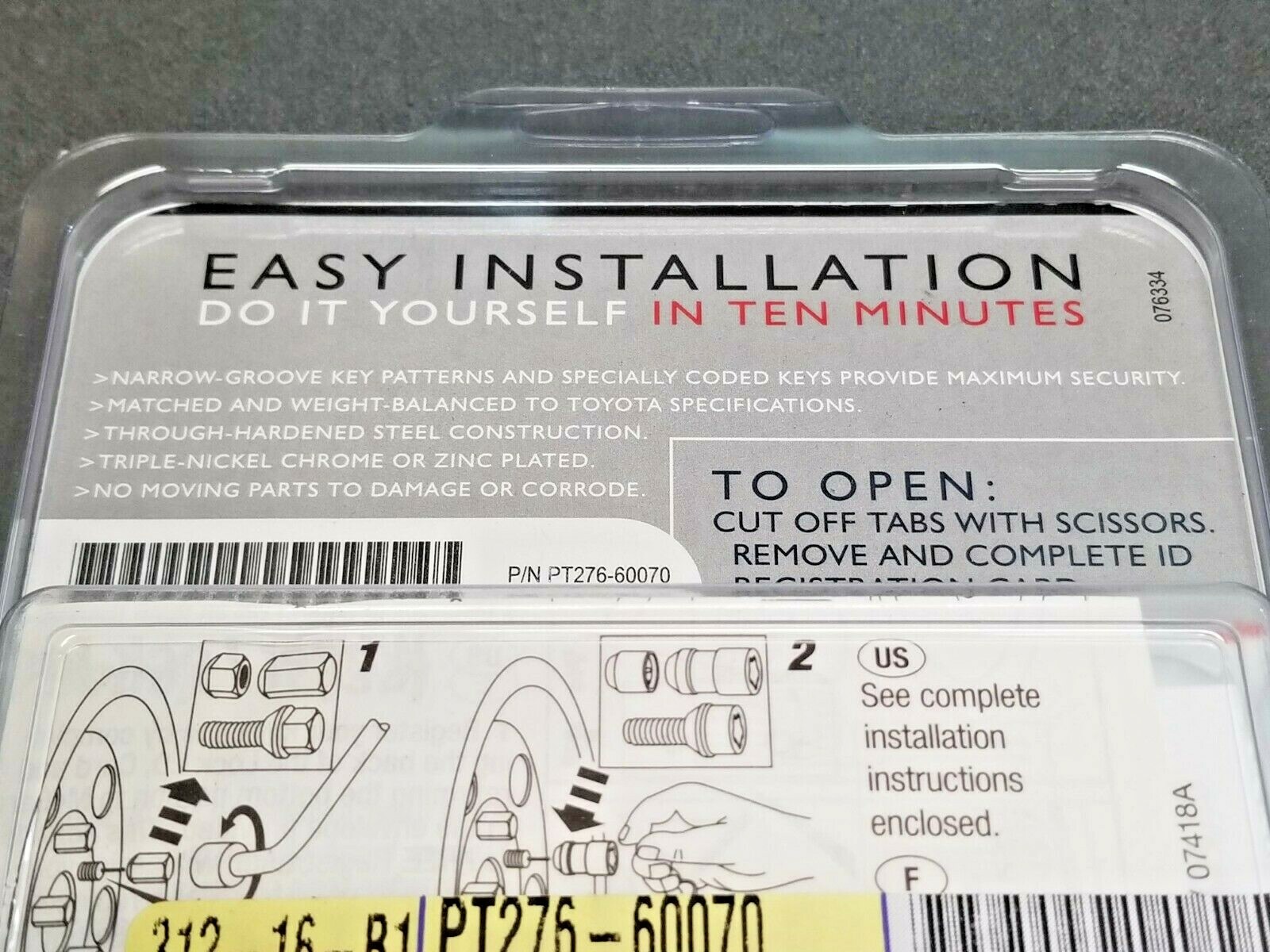 Toyota Genuine Alloy Wheel Locks PT27660070 14mm x 1.5mm eBay