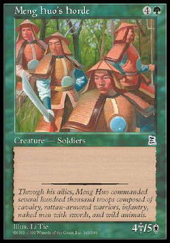MTG magic cards 1x Meng Huo's Horde Portal 3 Kingdoms P3K NM-Mint, English