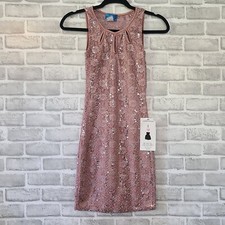 Carolina Collection Pink Lace Dress Bodycon Barbie Party Club NEW USA Small