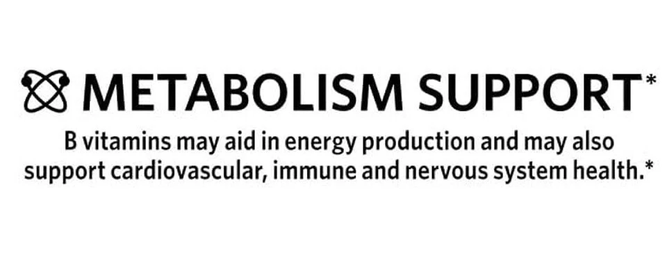 Spring Valley Super B-Complexo Metabolismo Suporte Vitaminas B Comprimidos, 100 CT.. - Imagem 4 de 4