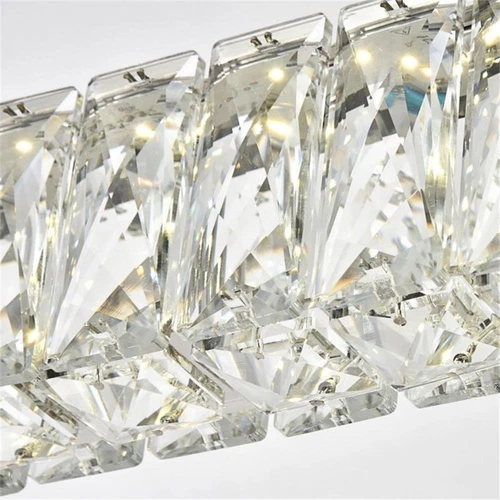 Elegant Lighting Monroe 47.6" Royal Cut Crystal LED Island Pendant in Chrome - Picture 5 of 7