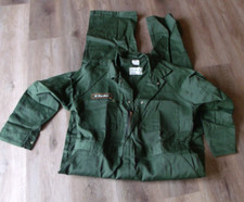 MEN'S DARK GREEN COVERALLS 65 POLYSTER 35 COTTON SIZE 44 32" INSEAM