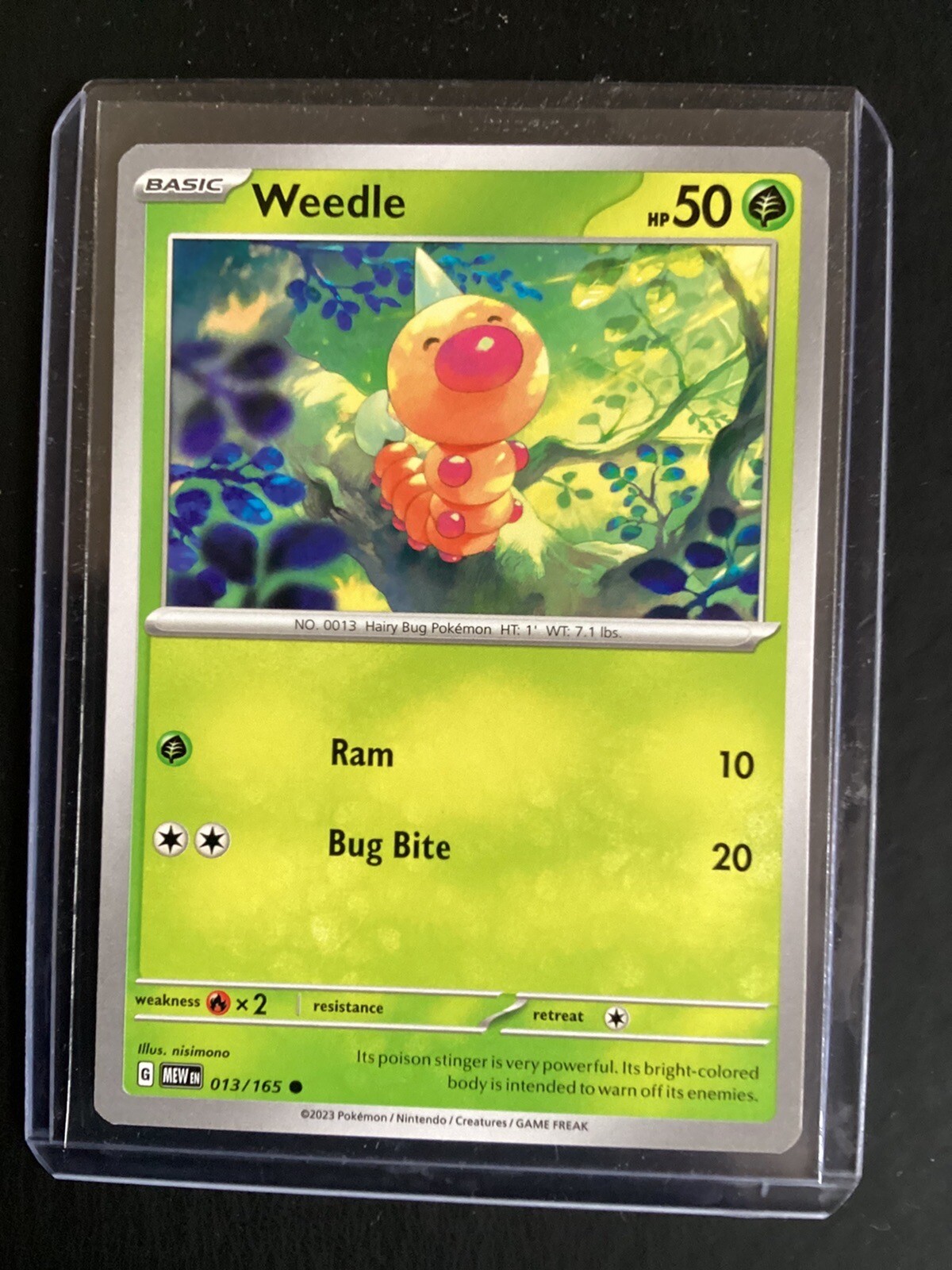 Weedle 13/165 Scarlet+Violet 151 MINT Condition