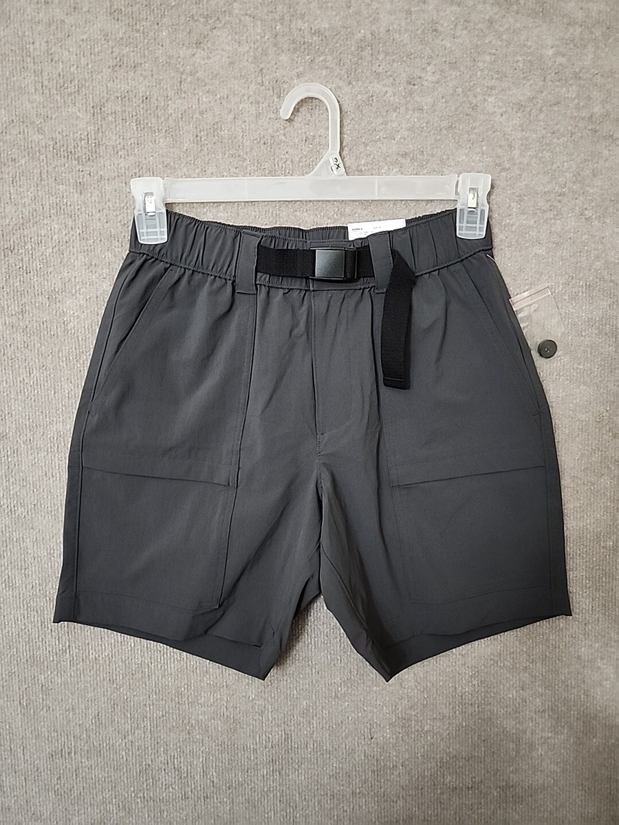Sonoma Outdoor Cargo Shorts Mens 29 Gray Nylon Stretch Belted