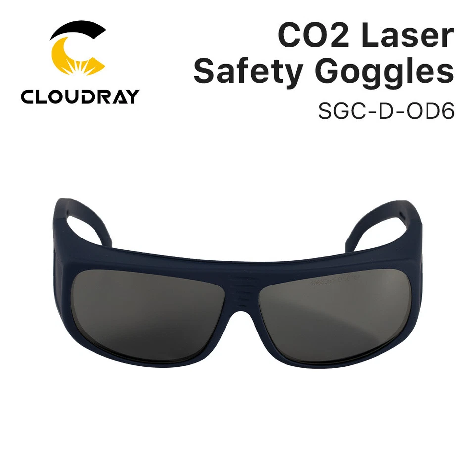 CLOUDRAY CO2 OD6+ VLT50% Laser Safety Protective Goggles Glasses 10.6um for CO2 Laser