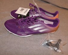 NEW Womens ADIDAS Adizero Ambition Purple Orange long Distance Spikes Q21571