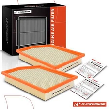 2x Engine Air Filter for Jeep Cherokee 2014 2015 2016-2018 2.4L 3.2L Flexible