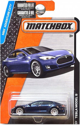 Matchbox, 2016 MBX Adventure City, Tesla Model S [Dark Blue] 24/125 