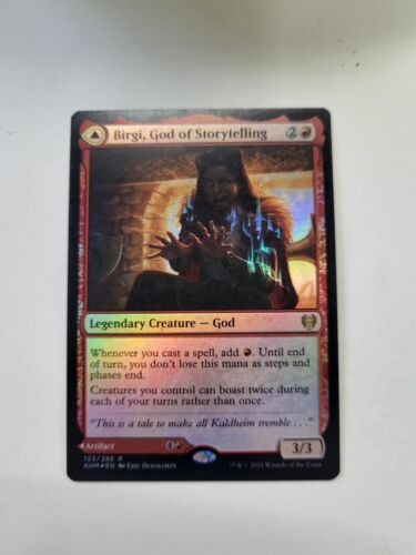 MTG: Birgi, God of Storytelling Harnfel, Horn of Bounty 123/285 Kaldheim Foil