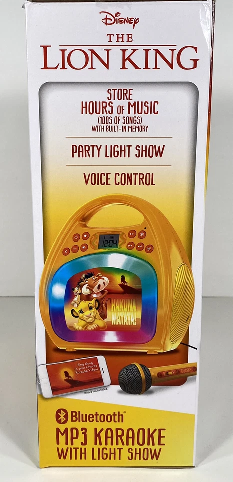 Disney Lion King Karaoke with Light Show Bluetooth MP3 - Image 4 of 4