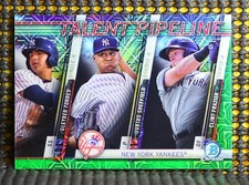GLEYBER TORRES  - 2017 BOWMAN CHROME MEGA BOX TALENT PIPELINE GREEN REF   #ED/99