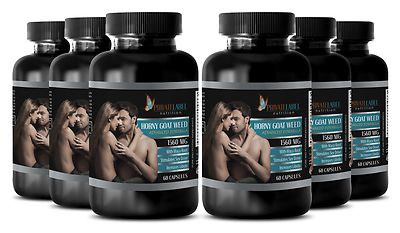 HORNY GOAT WEED Complex - Maca, Tongkat , L-Arginine, Ginseng, L-Dopa - 6 Bot