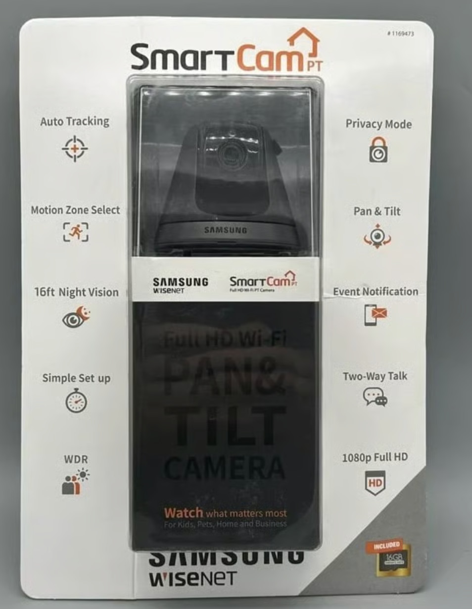 Samsung SmartCam PT Pan Tilt Full HD Camera, NEW