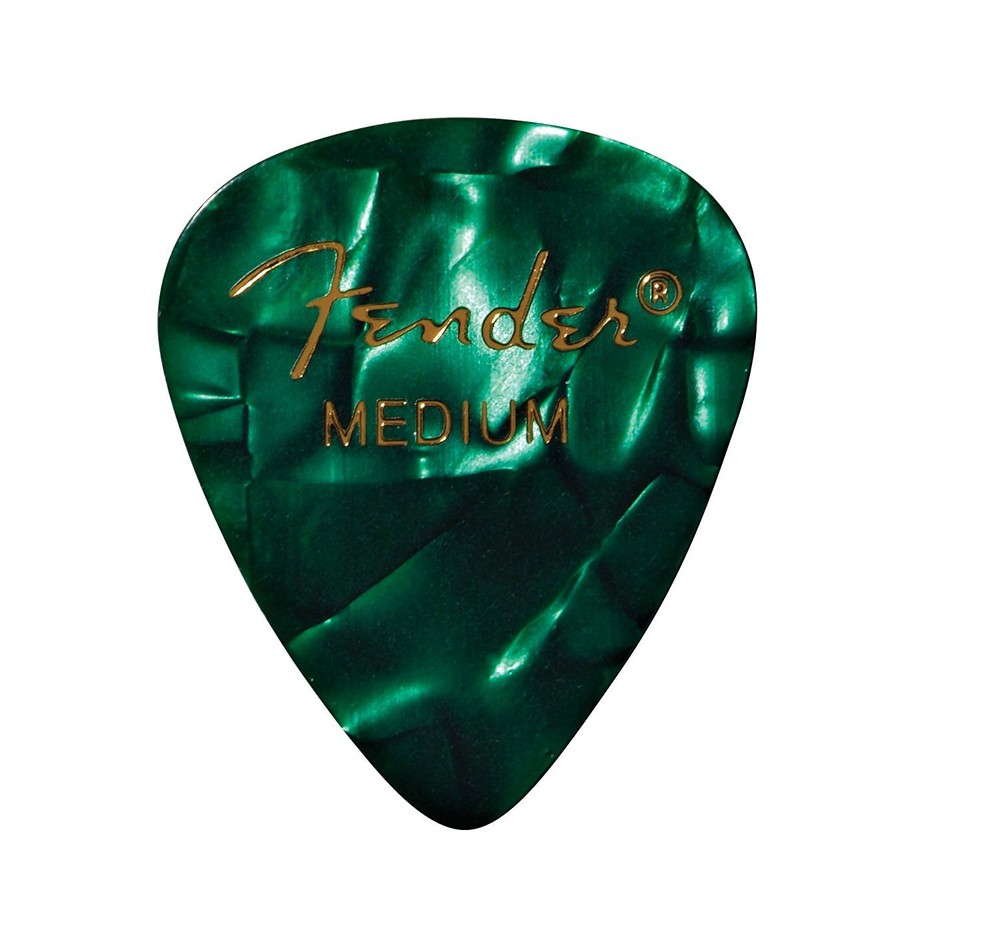 Fender 351 Premium Celluloid Green Moto Medium Guitar Picks 144-Pack 1 Gross  
