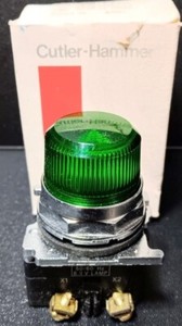 STANDARD INDUSTRIAL WARNING  LIGHT CUTLER HAMMER EATON 10250T34G R4 SERIES GREEN