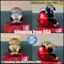 Autoking Iron Man Helmet MK5 1/1 Voice-controlled Mask Children's Day Gift Prop