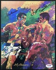 Muhammad Ali Signed Photo 8x10 Boxing HOF Leon Spinks Autogr