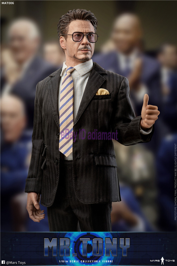 Mars Toys Tony Stark Iron Man Court suit 1/6 Scale Action Figure