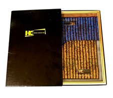 Hanky HIROKO KOSHINO Handkerchief 100 Cotton Art Stripes Pattern Souvenir Gift