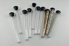 Clear Plastic Vials With Lid, 50 Vials And 50 Lids