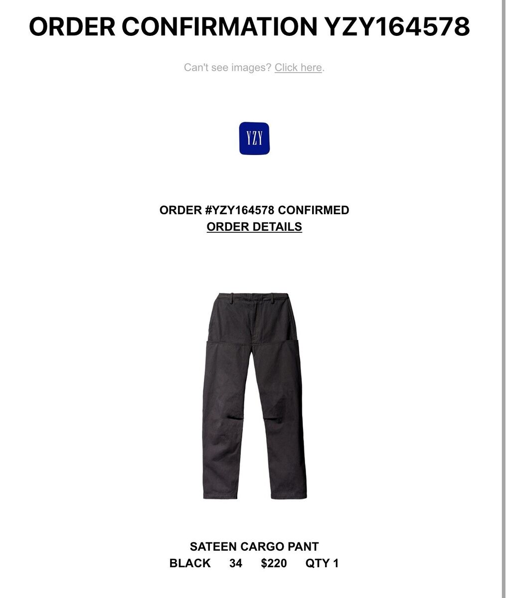 Yeezy Gap Balenciaga - Black Sateen Cargo Pants - Size 34 | eBay Yeezy Gap Balenciaga - Black Sateen Cargo Pants - Size 34 | eBay