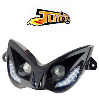 Phare MBK Nitro TUN'R R8 avec double optique halogène pour éclairage puissant