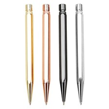 Hexagonal Shaped Metal Signing Pen Retractable Ballpoint Pen Guest Sign In Pen