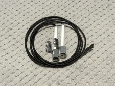 Black Nylon Shoe Laces with Metal Tips and Plastic Clips - Durable and Versatile