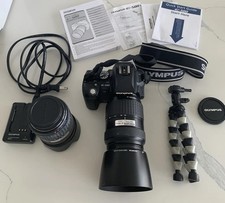 Olympus E-500 8.0MP Digital SLR Camera w/ 14-45mm, 40-150mm Lens No memory card