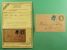 DR WHO 1850s #14 IMPERF UPRATED STATIONERY #U16A SACRAMENTO CITY CA +CERT R88995