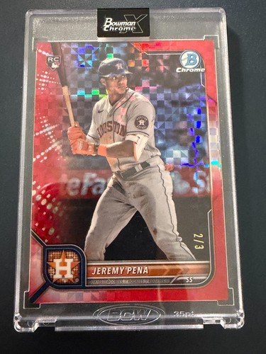 Jeremy Pena [X Red] #35 2022 Bowman Chrome card