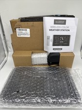 La Crosse Technology C85845-INT Weather Station, Wireless, Black Open Box 