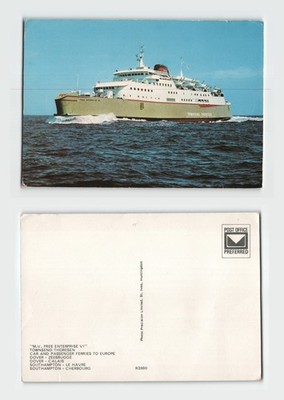 Postkarte - Townsend Thoresen Ferry M.V. Free Enterprise VI UNBESPIELT