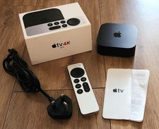 Apple TV 4K 3rd Gen. 64GB Media Streamer A2737- Black, Wi-Fi, Boxed, Reset