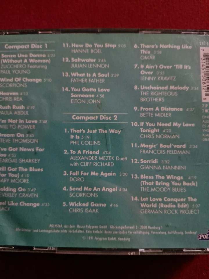 Die besten Soft-Rock Stücke: Sahnestücke ´91 / 2 CDs / 900038 - Bild 3 von 3