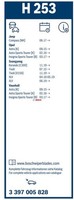 Bosch 3397005828 Wischblatt FüR Mazda FüR Opel FüR Ssangyong FüR Kg Mobility