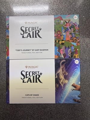 Secret Lair Cats Of Chaos & Tobys Journey Foil Editions - Neu & Sealed - In Hand