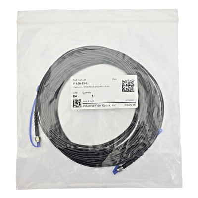 Industrial Fiber Optics, Inc. IF 636-15-0 Patchcord F/O SERCOS GHCP4001 15.0m