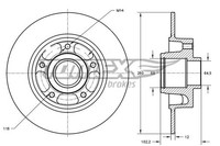2X Tomex Brakes Bremsscheibe Tx 71-141 Passend FüR Nissan Opel Renault